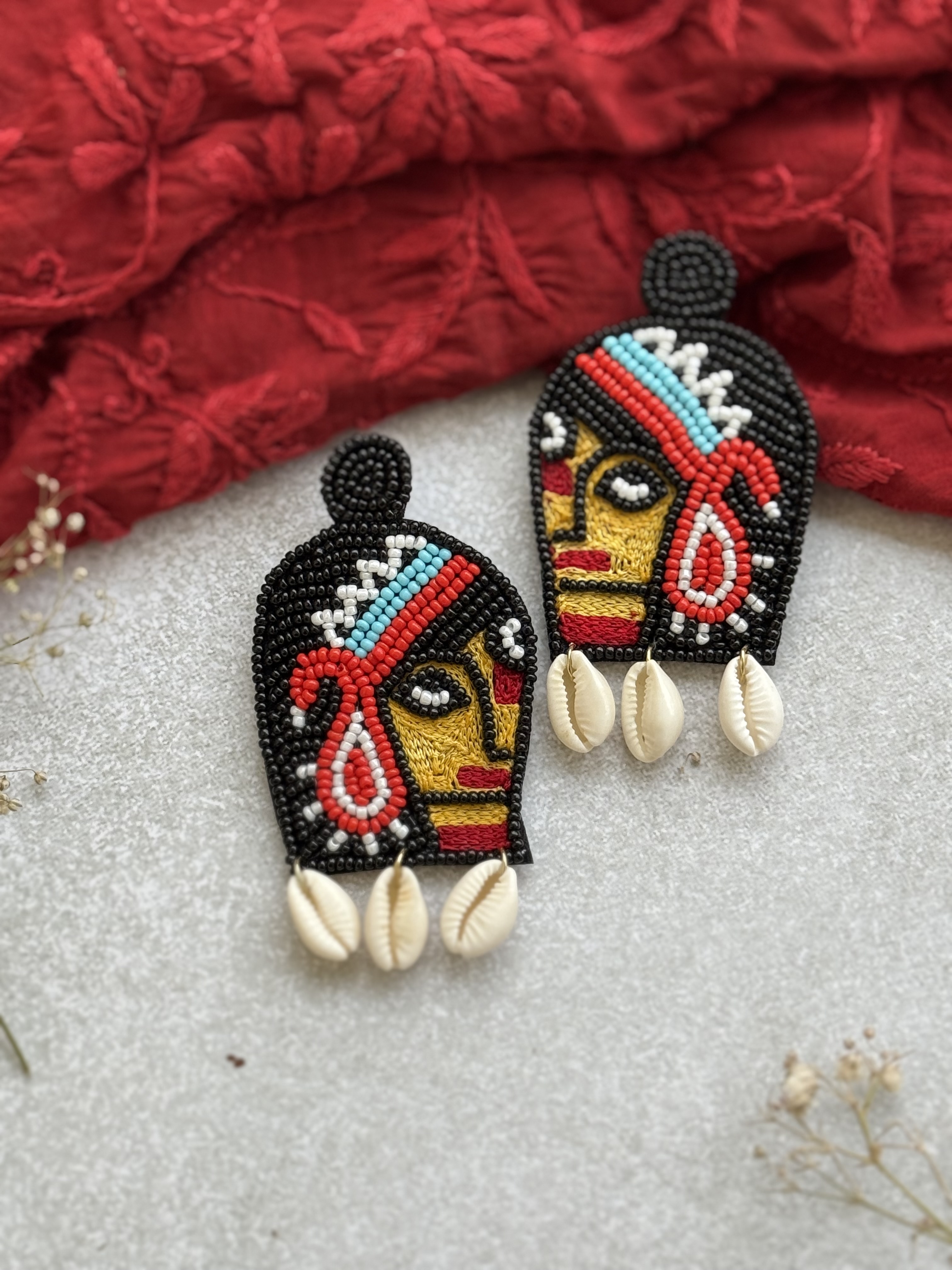 Kali Shakti Handmade beaded earrings